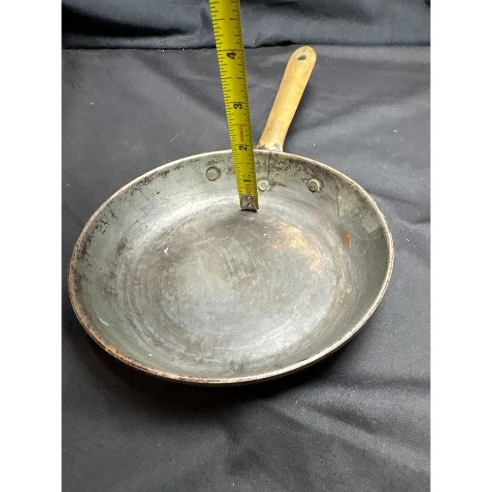 Tagus Portugal Copper Frying Pan Brass Handle Vintage Skillet 6 Inch R.36